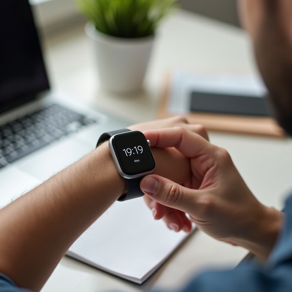 how do i change the time on my smartwatch